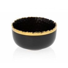 Keramická miska KATI 11,5 cm čierna/zlatá