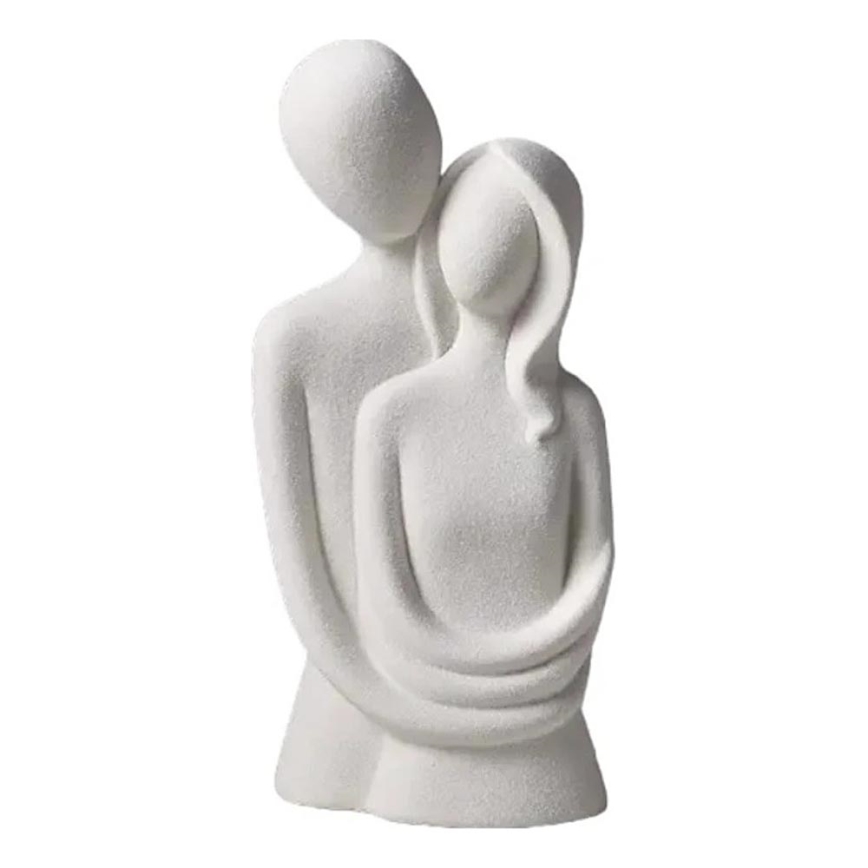 Keramická stolová dekorácia 21x8,5x10 cm biela