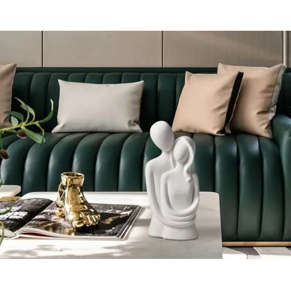 Keramická stolová dekorácia 21x8,5x10 cm biela