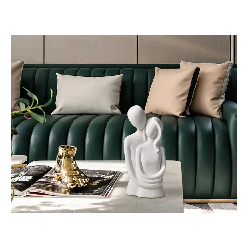 Keramická stolová dekorácia 21x8,5x10 cm biela