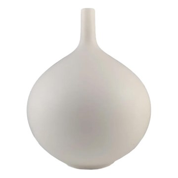 Keramická váza 24 cm biela