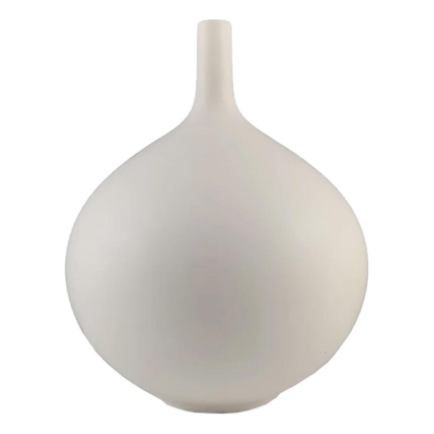 Keramická váza 24 cm biela