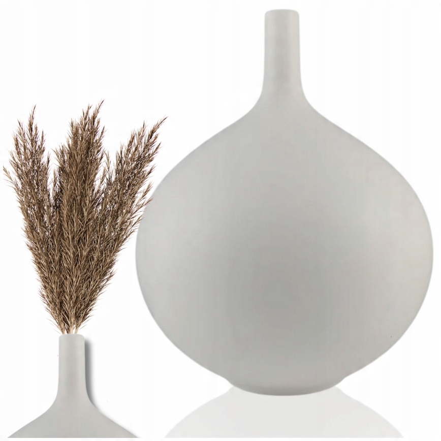 Keramická váza 24 cm biela