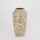Keramická váza 25x13 cm biela/zlatá/čierna