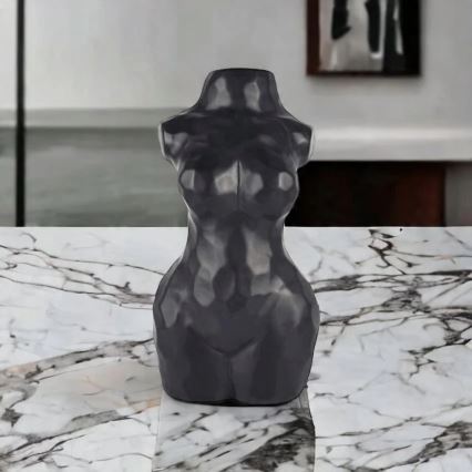 Keramická váza 30 cm čierna