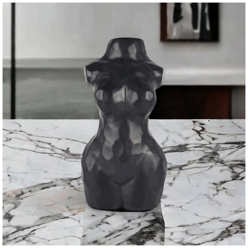 Keramická váza 30 cm čierna