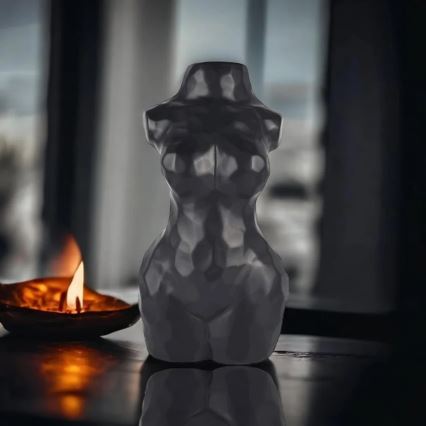 Keramická váza 30 cm čierna