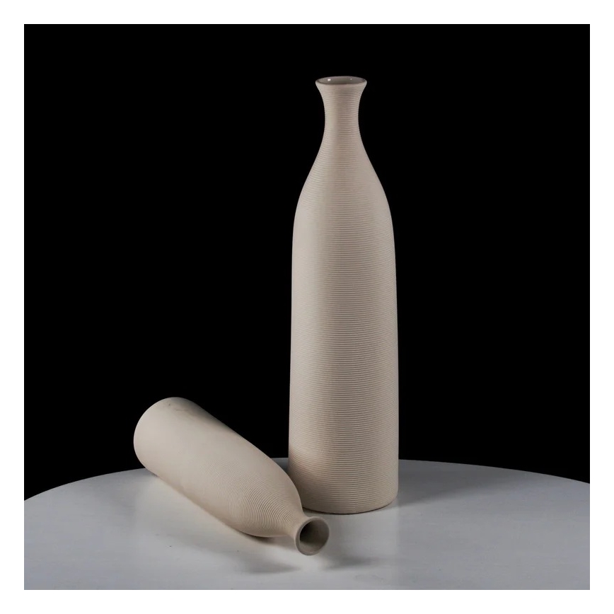 Keramická váza 33 cm biela