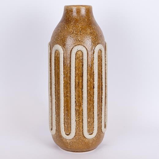 Keramická váza 39x16,3 cm hnedá