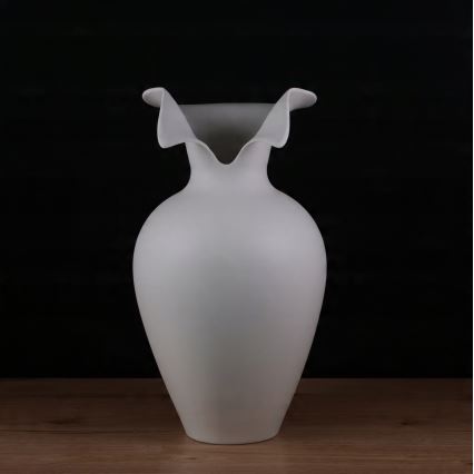 Keramická váza 41,5x23 cm biela