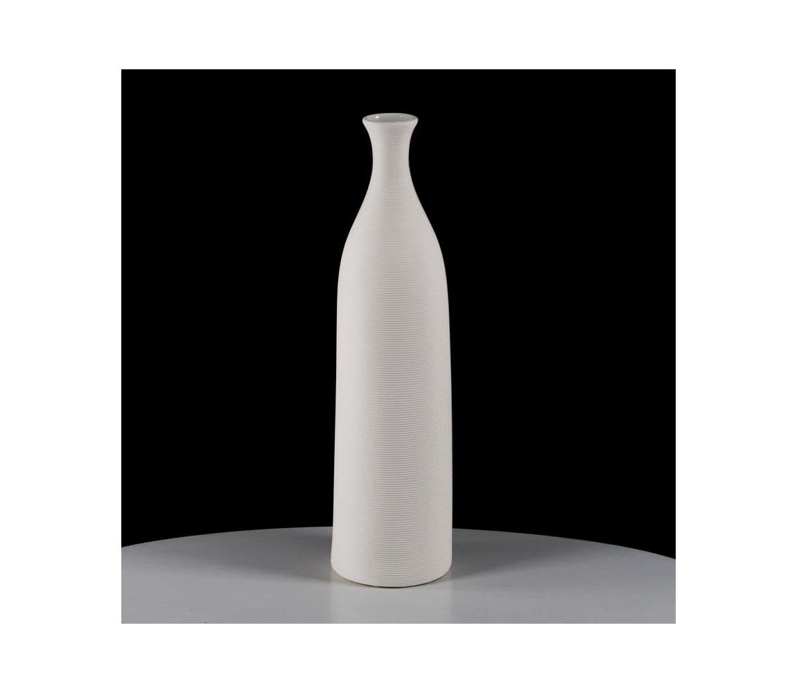 Estilo Home Keramická váza 46 cm, biela 5905623250182