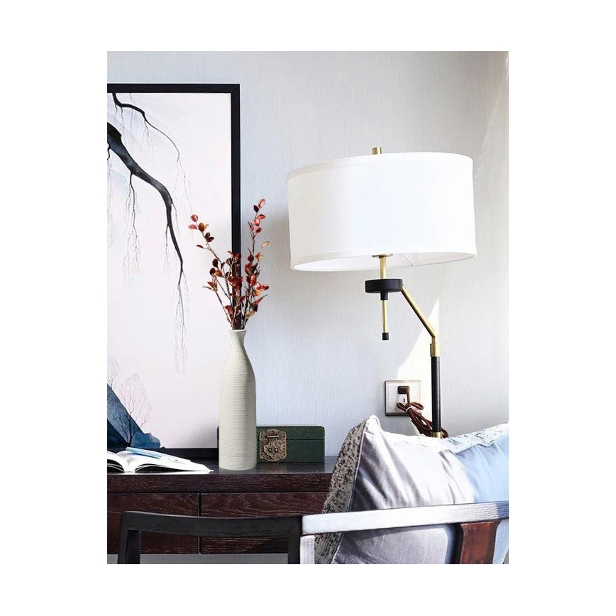 Keramická váza 46 cm, biela