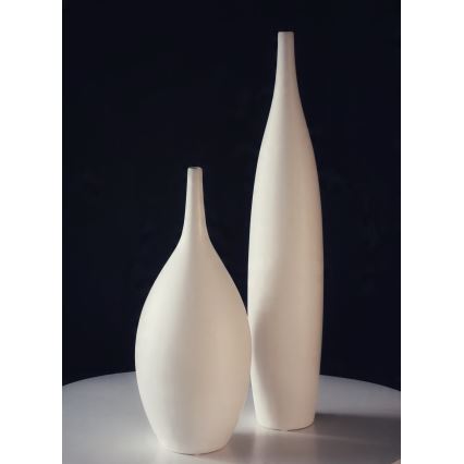 Keramická váza 47 cm biela