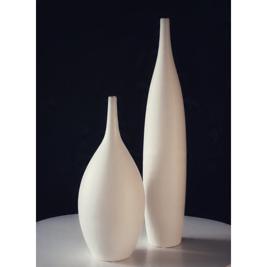 Keramická váza 47 cm biela