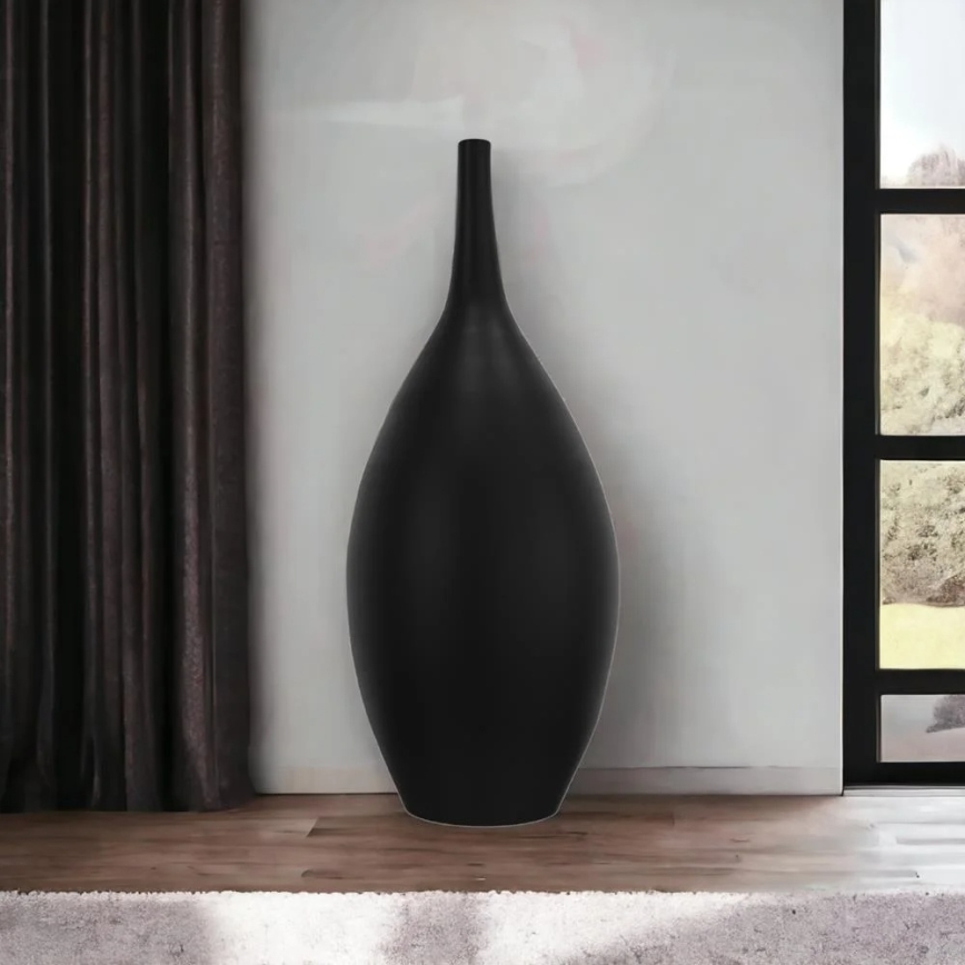 Keramická váza 47 cm čierna