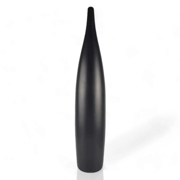Keramická váza 70 cm, matná čierna