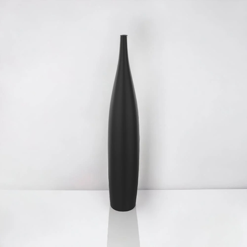 Keramická váza 70 cm, matná čierna