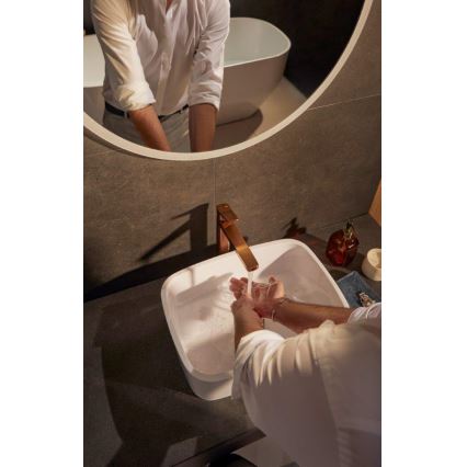 KFA Armatura 4522-712-34 - Umývadlová batéria + vypúšťací ventil MALAGA 30,3 cm, ružové zlato