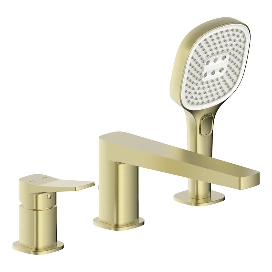 KFA Armatura 4525-210-31 - Vaňová batéria 3-otvorová MALAGA kartáčované zlato