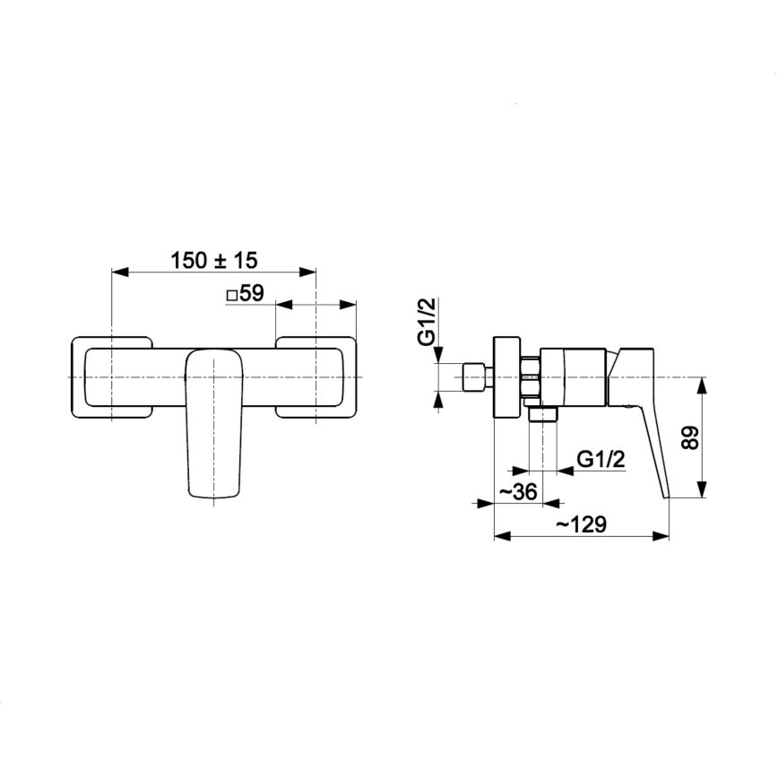 KFA Armatura 4526-010-00 - Sprchová batéria MALAGA lesklý chróm
