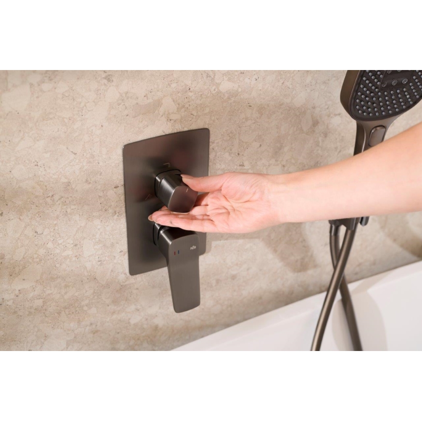 KFA Armatura 4529-301-61 - Sprchová súprava s podomietkovou batériou MALAGA metalická šedá