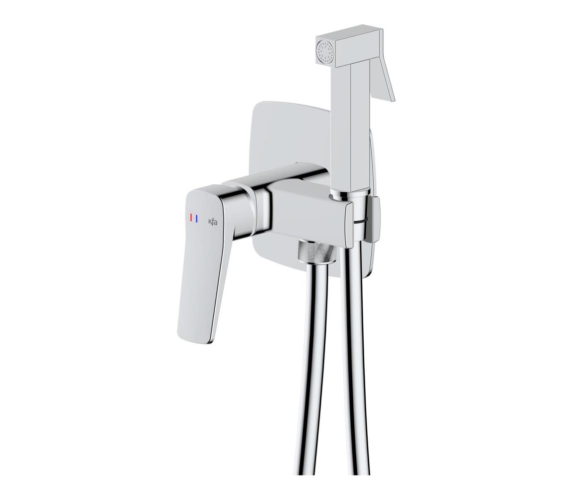 KFA Armatura 4529-512-00-Bidet. Bidetová batéria s ručnou sprškou pre podomietkovú inštaláciu MALAGA l. chróm 4529-512-00