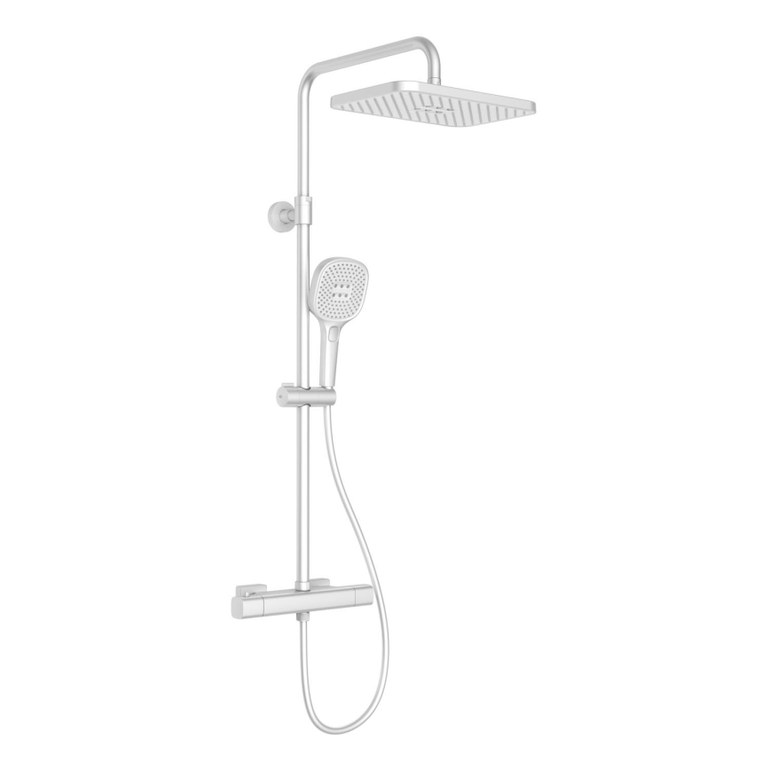 KFA Armatura 5756-910-44 - Sprchová sada s termostatickou batériou MALAGA biela