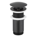 KFA Armatura 660-253-81 - Umývadlová výpust bez prepadu CLICK-CLACK pr. 6,6 cm mosadz/matná čierna