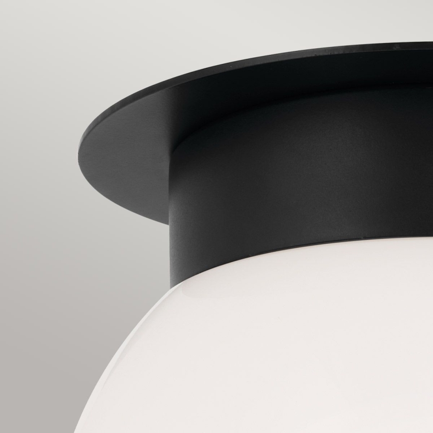 Kichler - Stropné svietidlo ALBERS 1xE27/40W/230V pr. 20,3 cm čierne