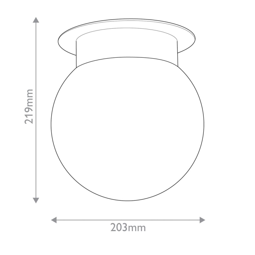 Kichler - Stropné svietidlo ALBERS 1xE27/40W/230V pr. 20,3 cm čierne