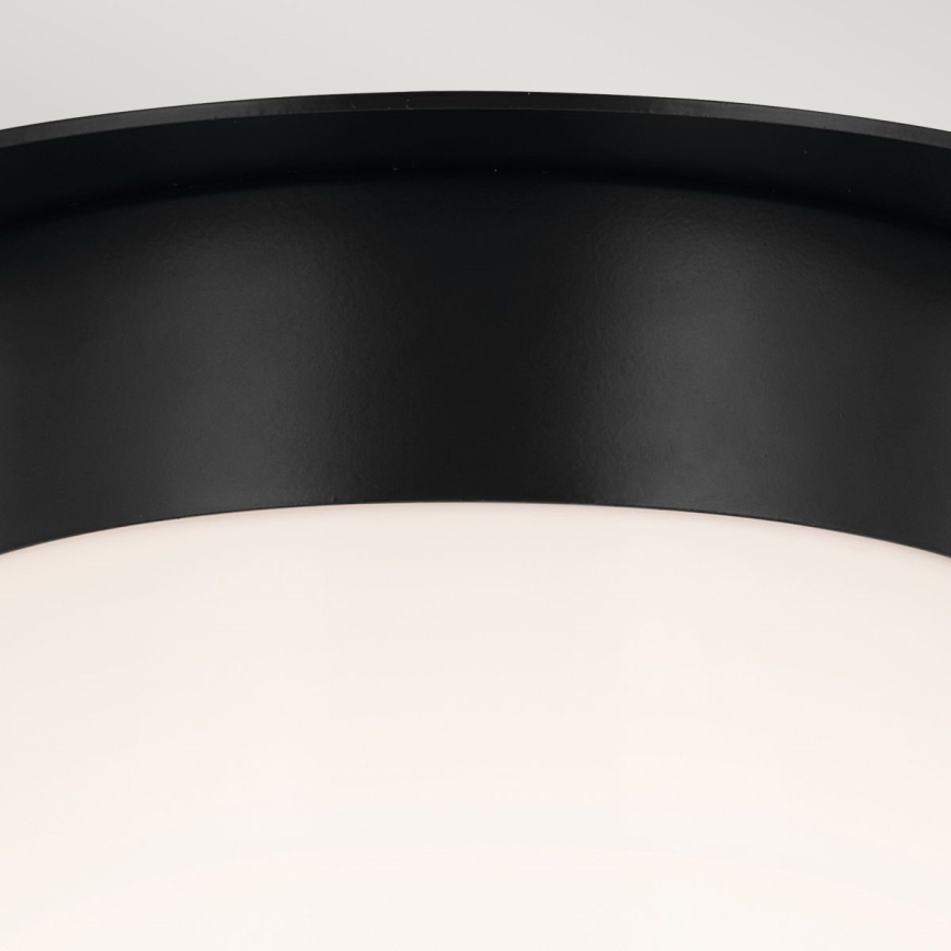 Kichler - Stropné svietidlo ALBERS 1xE27/40W/230V priemer 21,6 cm čierne