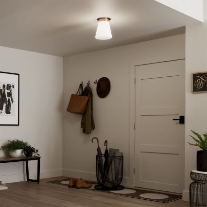 Kichler - Stropné svietidlo ALBERS 1xE27/40W/230V priemer 21,6 cm bronzové