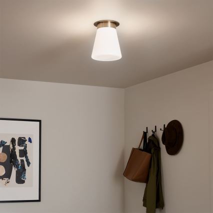 Kichler - Stropné svietidlo ALBERS 1xE27/40W/230V priemer 21,6 cm bronzové