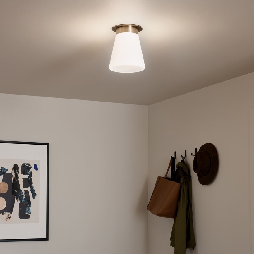 Kichler - Stropné svietidlo ALBERS 1xE27/40W/230V priemer 21,6 cm bronzové