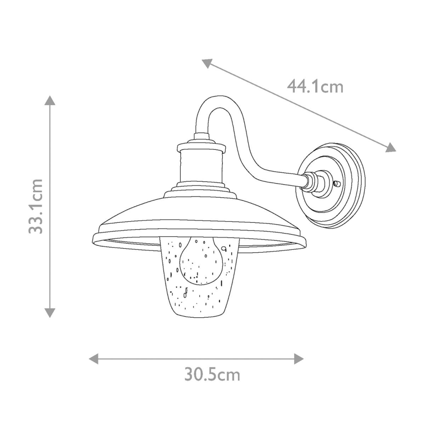 Kichler - Vonkajšie nástenné svietidlo ALLENBURY 1xE27/40W/230V IP44