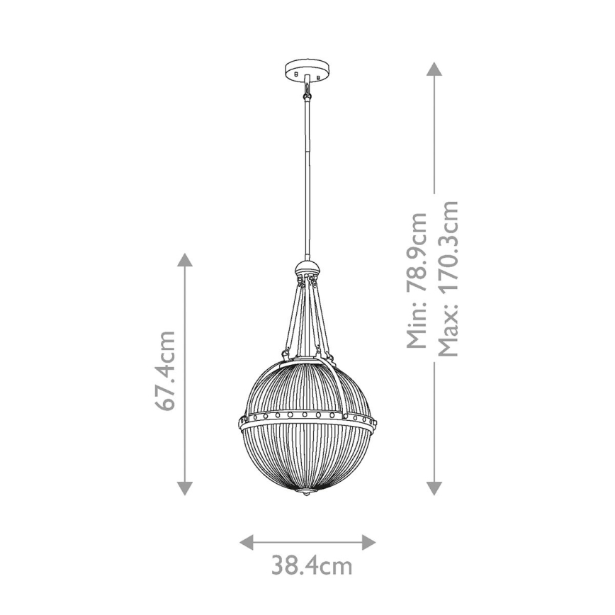Kichler - Luster na tyči ASTER 3xE14/60W/230V