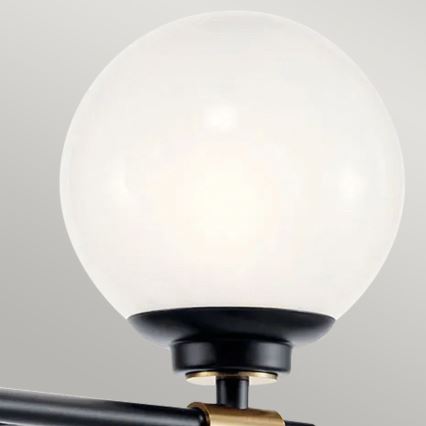 Kichler - LED kúpeľňové nástenné svietidlo BENNO 2xLED/3W/230V čierna/zlatá IP44