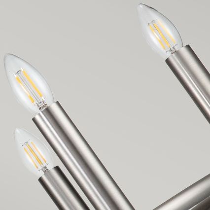 Kichler - Luster na reťazi CAPITOL HILL 6xE14/40W/230V matný chróm