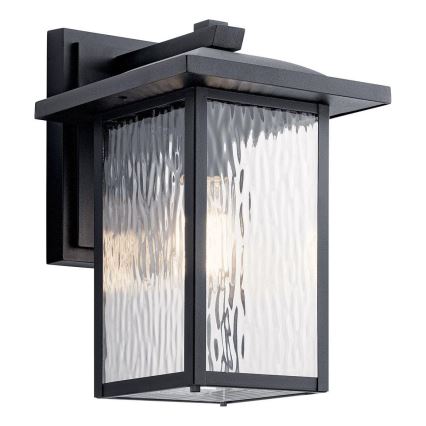 Kichler - Vonkajšie nástenné svietidlo CAPPANNA M 1xE27/60W/230V IP44 čierne