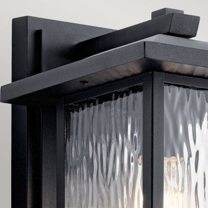 Kichler - Vonkajšie nástenné svietidlo CAPPANNA M 1xE27/60W/230V IP44 čierne