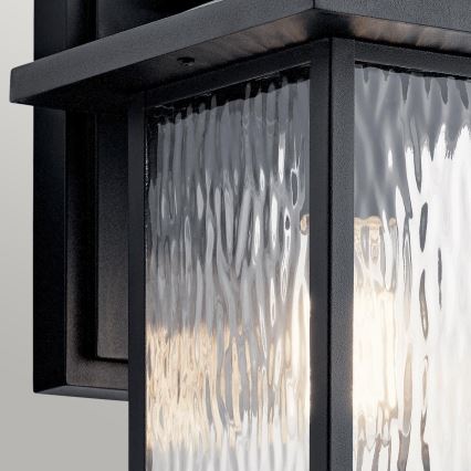 Kichler - Vonkajšie nástenné svietidlo CAPPANNA M 1xE27/60W/230V IP44 čierne