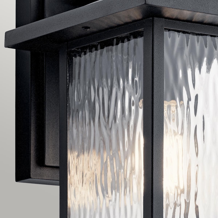 Kichler - Vonkajšie nástenné svietidlo CAPPANNA M 1xE27/60W/230V IP44 čierne