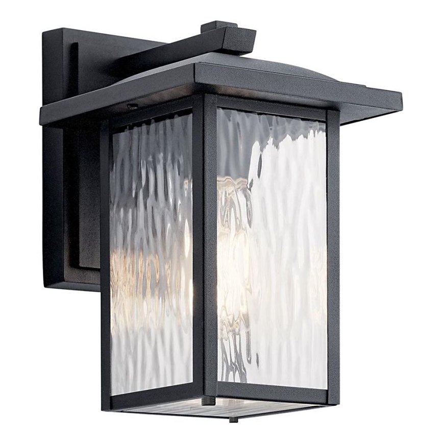 Kichler - Vonkajšie nástenné svietidlo CAPPANNA S 1xE27/60W/230V IP44 čierna