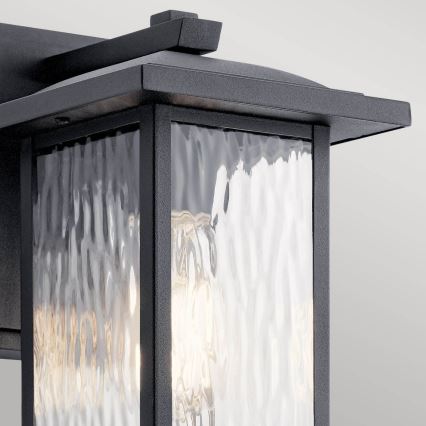 Kichler - Vonkajšie nástenné svietidlo CAPPANNA S 1xE27/60W/230V IP44 čierna