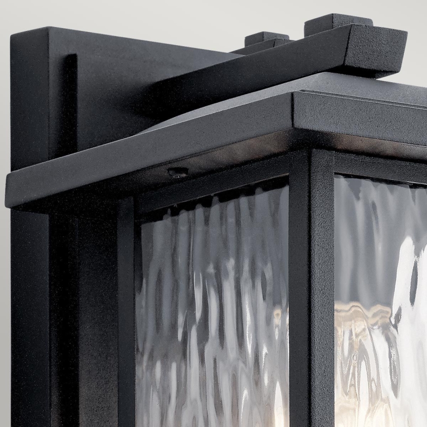 Kichler - Vonkajšie nástenné svietidlo CAPPANNA S 1xE27/60W/230V IP44 čierna