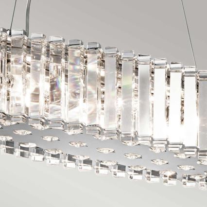 Kichler - LED Kúpeľňový luster na lanku CRYSTAL SKYE 8xG9/3W/230V IP44