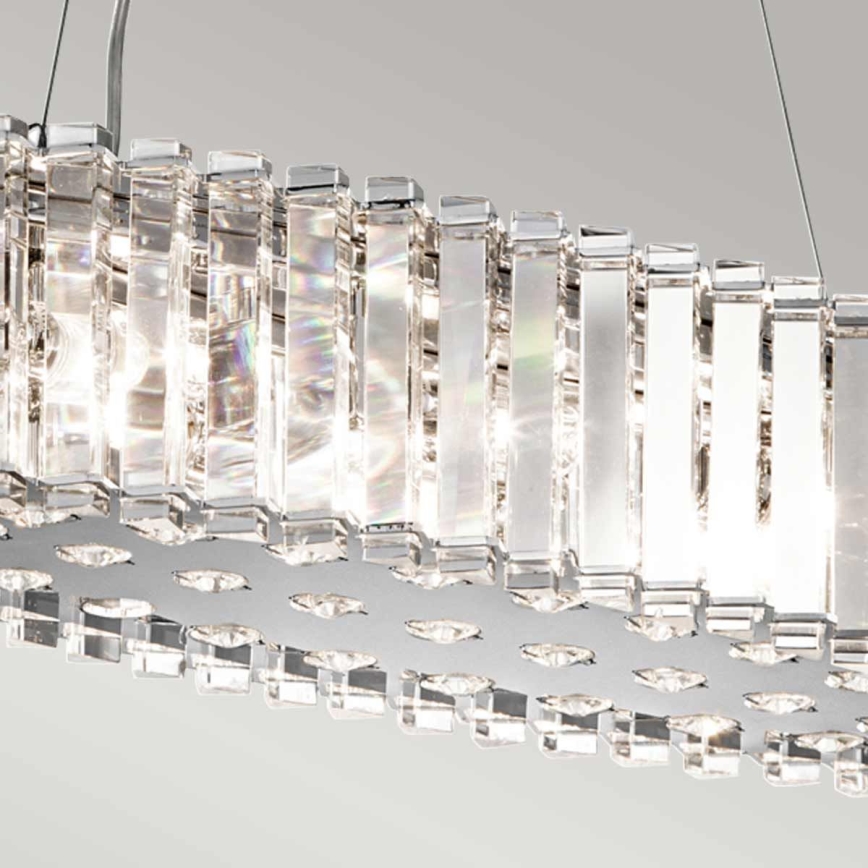 Kichler - LED Kúpeľňový luster na lanku CRYSTAL SKYE 8xG9/3W/230V IP44