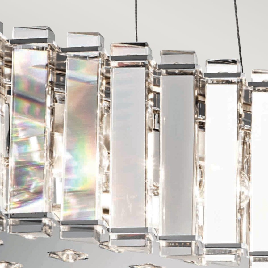 Kichler - LED Kúpeľňový luster na lanku CRYSTAL SKYE 8xG9/3W/230V IP44