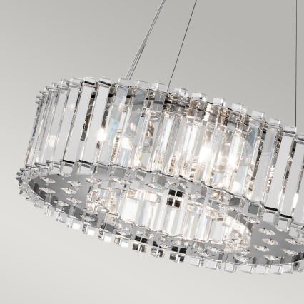 Kichler - LED Kúpeľňový luster na lanku CRYSTAL SKYE 6xG9/3W/230V IP44
