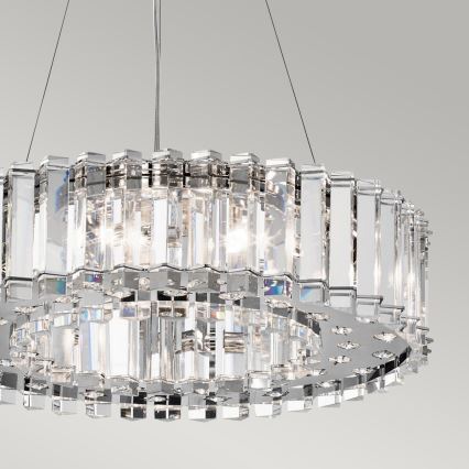 Kichler - LED Kúpeľňový luster na lanku CRYSTAL SKYE 8xG9/3W/230V IP44